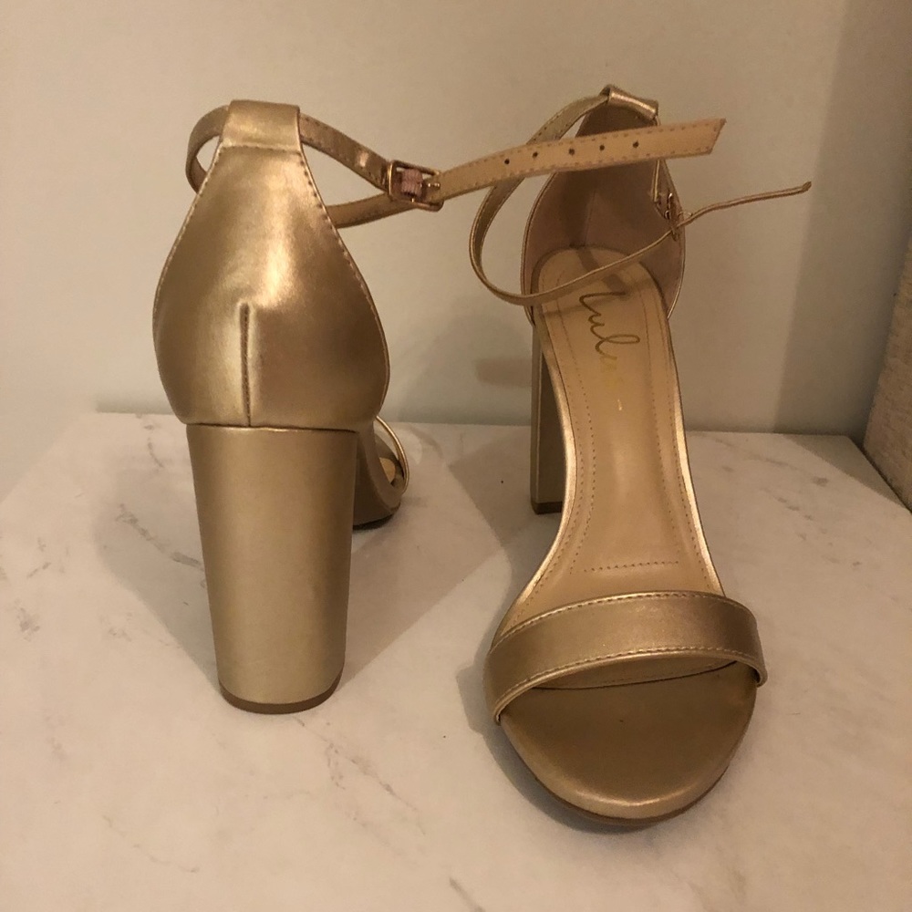 Lulus Gold Heels
